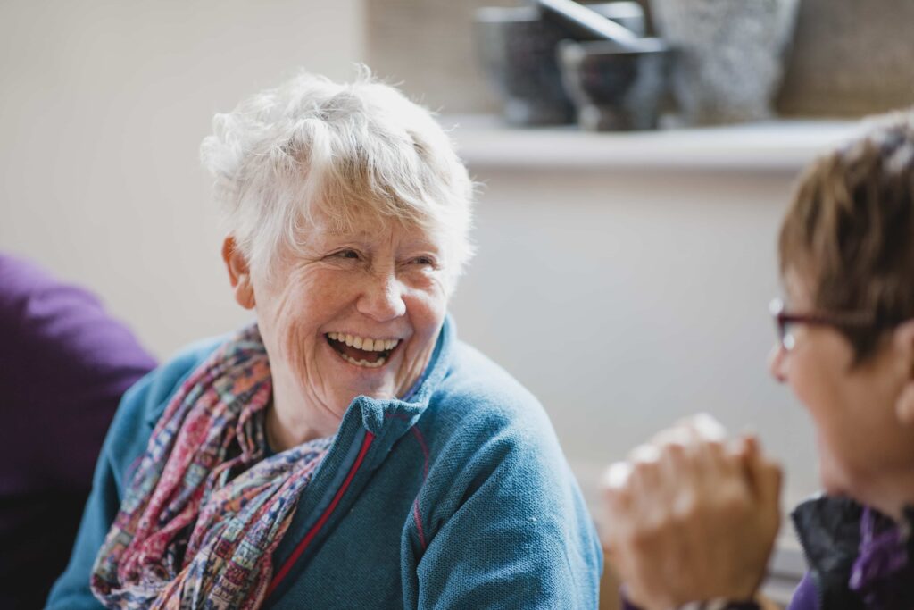 Laughing Elderly Woman