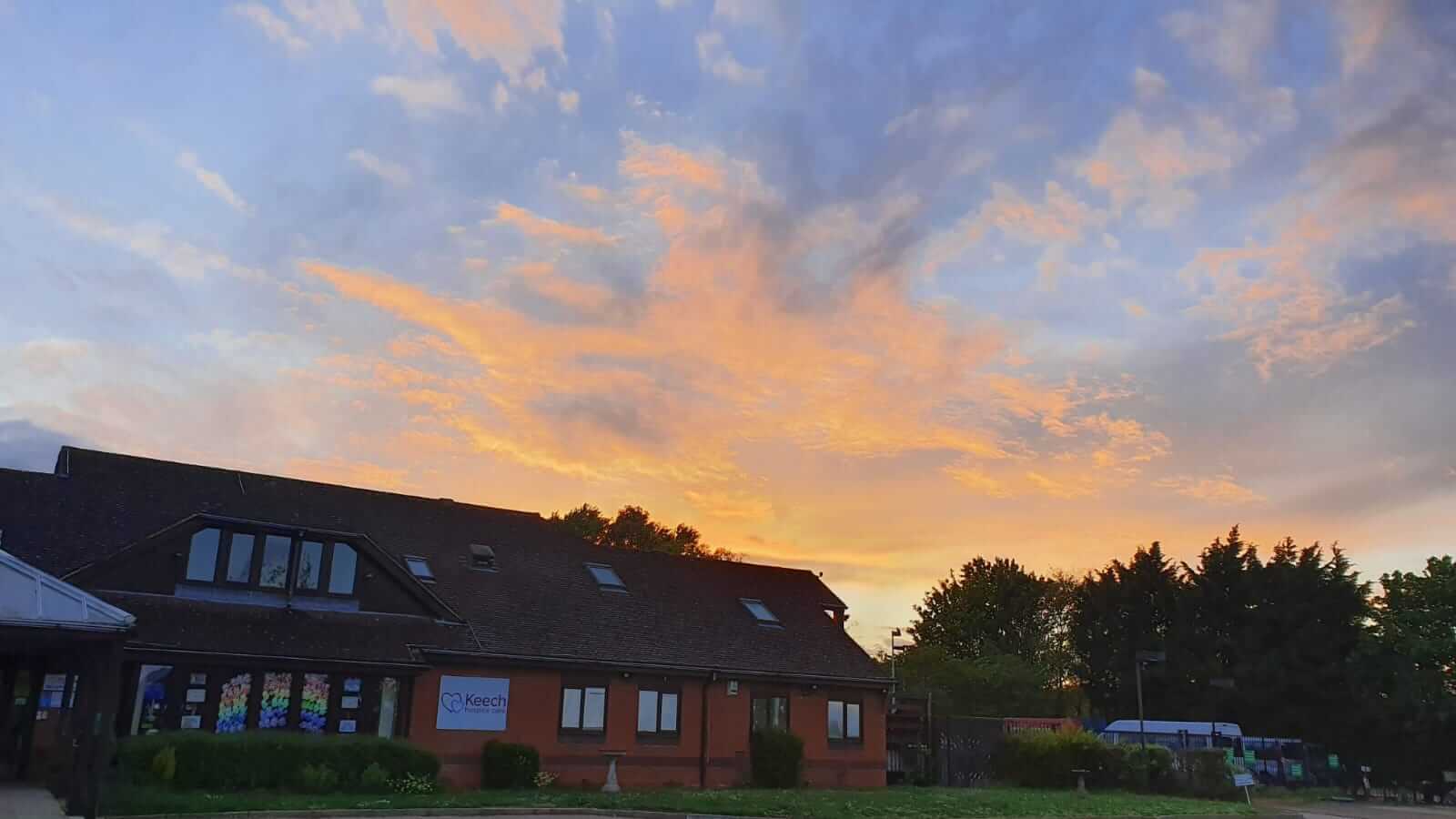 Sunset over the hospice 1