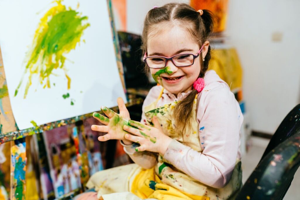 Color,Painting,For,Disabled,Kids,,Child,Who,Are,Down,Syndrome