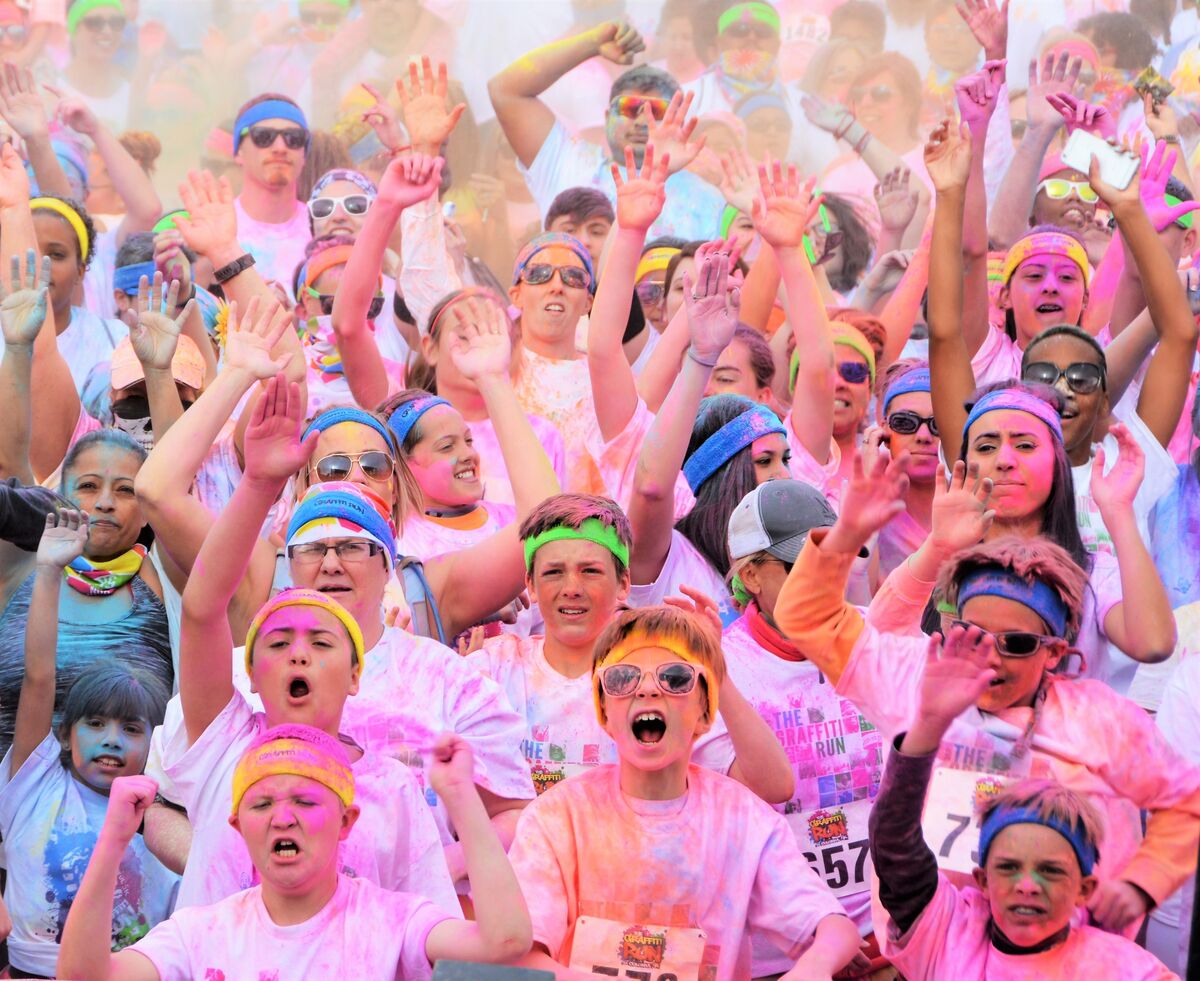 Denver,,Co.,Usa.,4 23 2017.,Color,Run,Was,Held,In,Denver