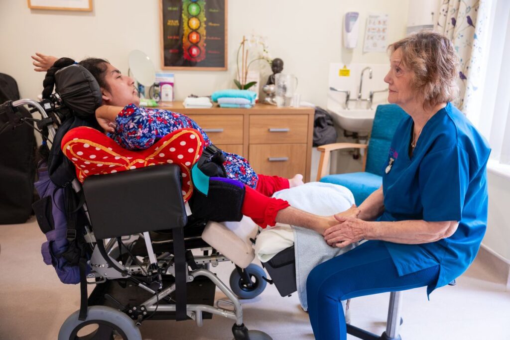 Keech Hospice Nurse with Patient