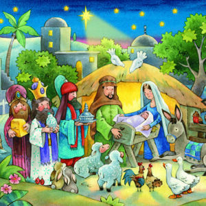 Advent Card Nativity Scene