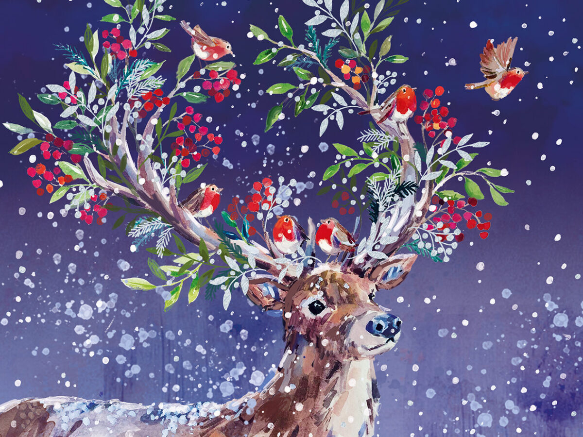 Festive Deer scaled aspect ratio 400 300