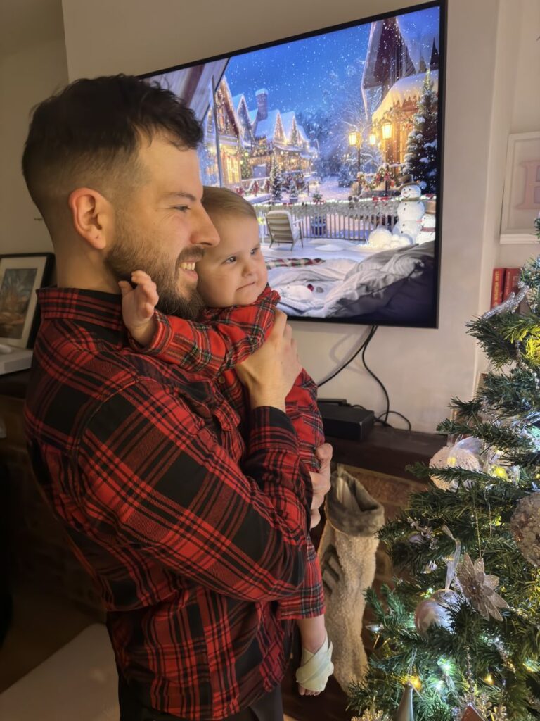 Evelyn Keech Hospice Child Patient at Christmas