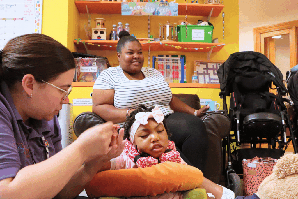 Breanna, a child Keech supports in our play room
