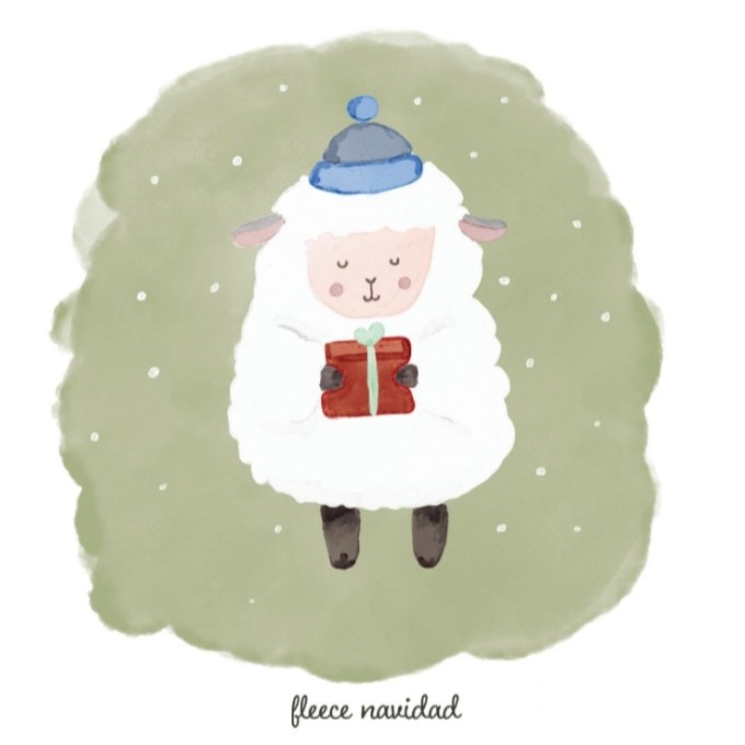 Fleece Navidad Keech Hospice Christmas Cards